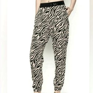 Victoria’s Secret Zebra Print Jogger Pants Size Small